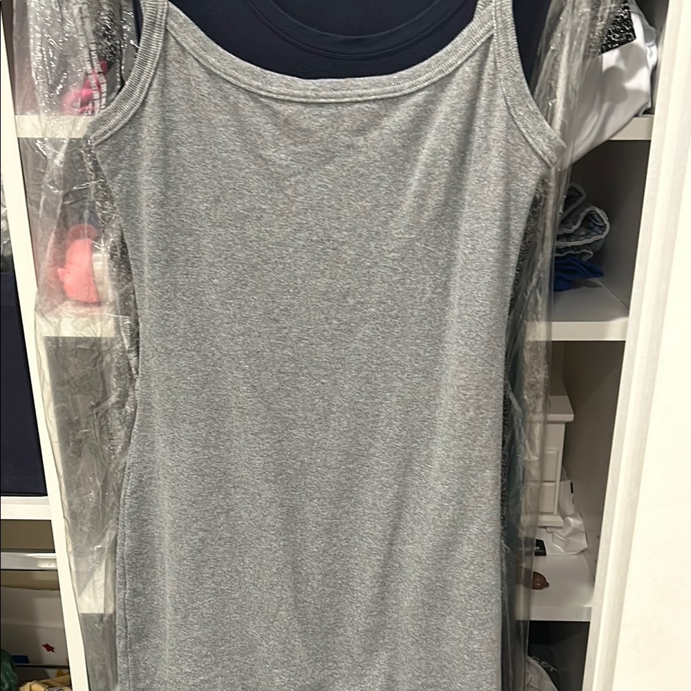 Etiquette Gray Sleeveless Dress